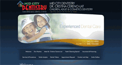 Desktop Screenshot of midcitydentistry.com