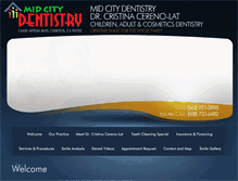 Tablet Screenshot of midcitydentistry.com